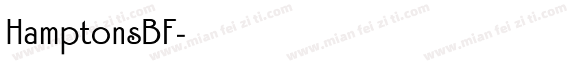 HamptonsBF字体转换