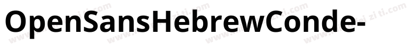 OpenSansHebrewConde字体转换