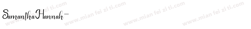 SamanthaHannah字体转换