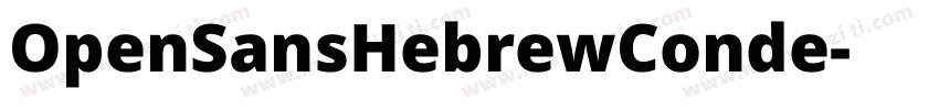 OpenSansHebrewConde字体转换