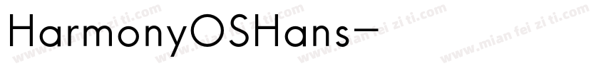 HarmonyOSHans字体转换