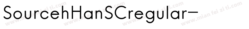SourcehHanSCregular字体转换