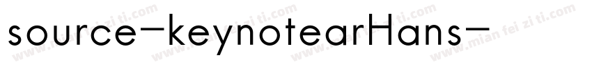 source-keynotearHans字体转换