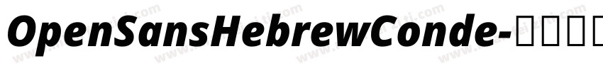 OpenSansHebrewConde字体转换