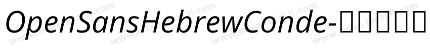 OpenSansHebrewConde字体转换