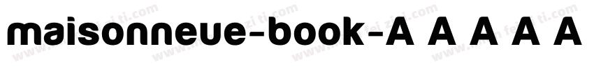 maisonneue-book字体转换