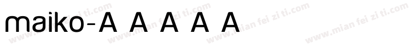 maiko字体转换
