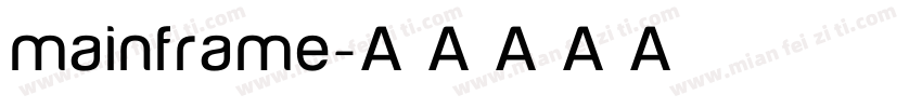 mainframe字体转换