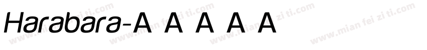 Harabara字体转换