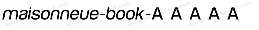 maisonneue-book字体转换