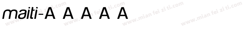 maiti字体转换