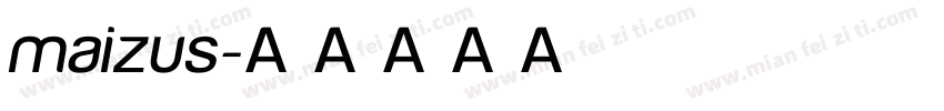 maizus字体转换