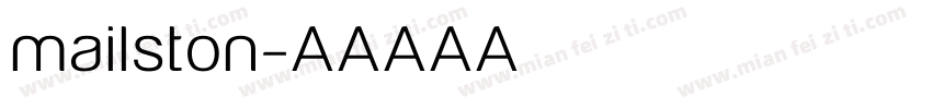 mailston字体转换