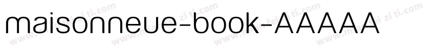 maisonneue-book字体转换