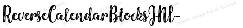 ReverseCalendarBlocksJNL字体转换
