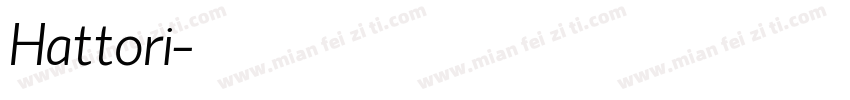 Hattori字体转换