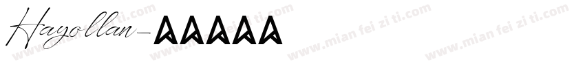 Hayollan字体转换