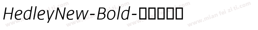 HedleyNew-Bold字体转换