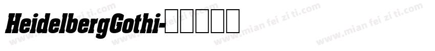 HeidelbergGothi字体转换
