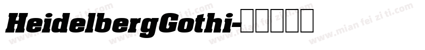 HeidelbergGothi字体转换