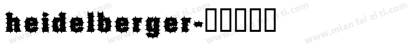 heidelberger字体转换