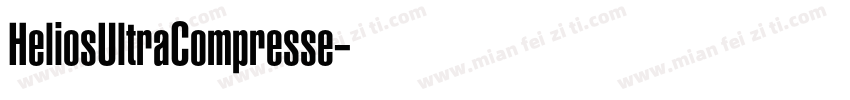 HeliosUltraCompresse字体转换