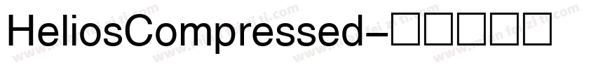 HeliosCompressed字体转换