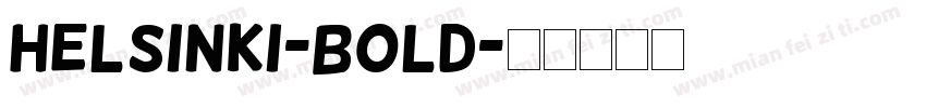 Helsinki-Bold字体转换