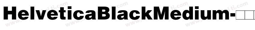 HelveticaBlackMedium字体转换