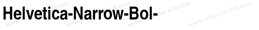 Helvetica-Narrow-Bol字体转换