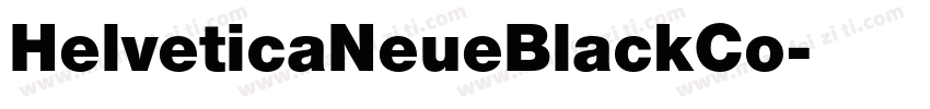 HelveticaNeueBlackCo字体转换