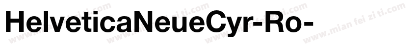 HelveticaNeueCyr-Ro字体转换