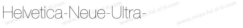 Helvetica-Neue-Ultra字体转换