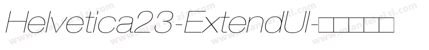 Helvetica23-ExtendUl字体转换