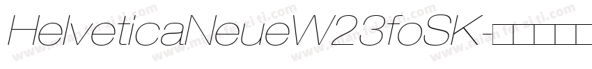 HelveticaNeueW23foSK字体转换