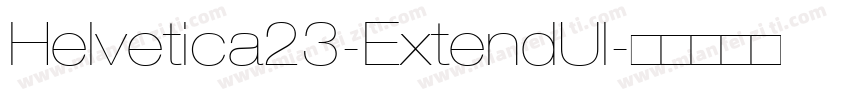 Helvetica23-ExtendUl字体转换