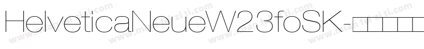 HelveticaNeueW23foSK字体转换