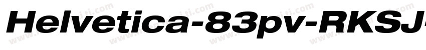 Helvetica-83pv-RKSJ-字体转换