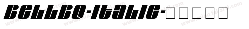 BellBQ-Italic字体转换