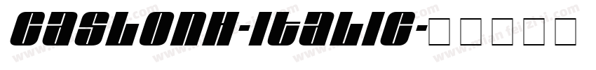 CaslonH-Italic字体转换