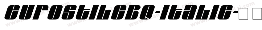 EurostileBQ-Italic字体转换