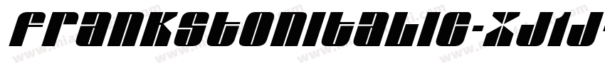FrankstonItalic-Xj1j字体转换