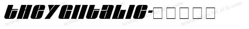 TheygiItalic字体转换