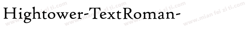 Hightower-TextRoman字体转换