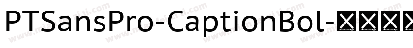 PTSansPro-CaptionBol字体转换