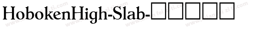 HobokenHigh-Slab字体转换