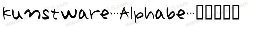 Kunstware-Alphabe字体转换