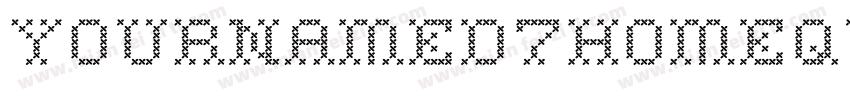 YournameD7HomeQuarte字体转换