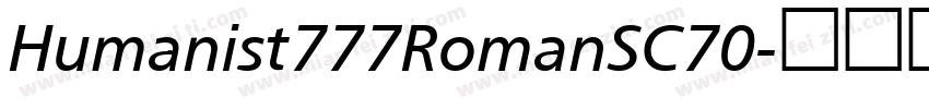 Humanist777RomanSC70字体转换