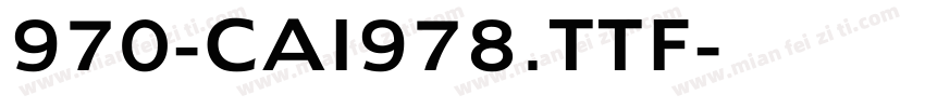 970-CAI978.TTF字体转换